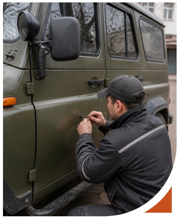Профессиональное вскрытие автомобиля УАЗ без повреждений в Амурске